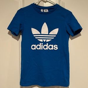 Bright blue Adidas originals t-shirt